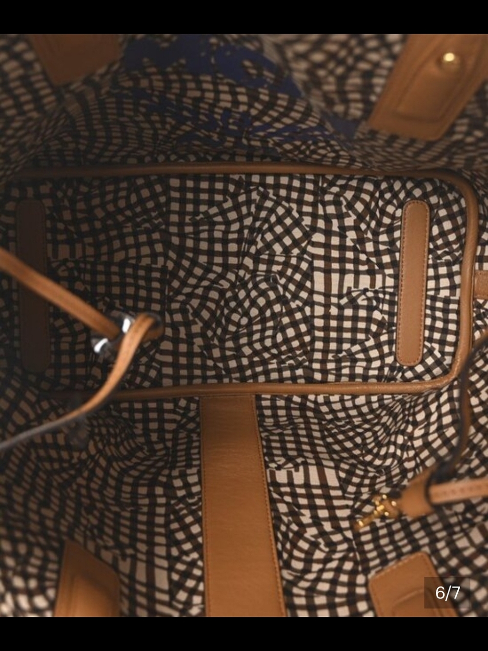 MCM Cognac Visetos Shopper Tote Bag - Picture 2 of 2